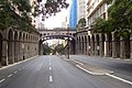 O Viaduto Otávio Rocha transpõe a Avenida Borges de Medeiros no Centro de Porto Alegre, no Rio Grande do Sul.