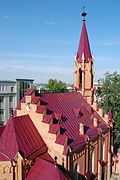 Photographie de l'église Notre-Dame-de-l'Assomption d'Irkoutsk par beau temps.