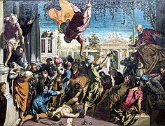 San Marcos liberando al esclavo (Tintoretto, 1548).