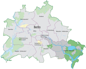situo de la urbodistrikto ene de Berlino
