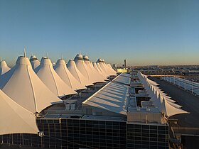 Vue du terminal principal de l'aéroport.