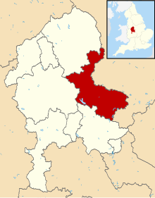 East Staffordshire shown within Staffordshire