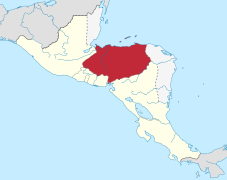 Federal Republic of Central America location map (Honduras).svg