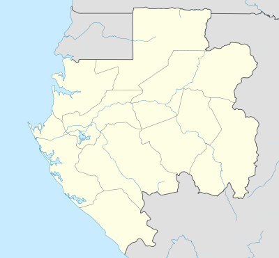 Mapa konturowa Gabonu