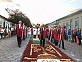 Geschmückter Prozessionsweg in Pirenópolis, Brasilien