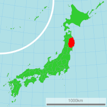Map of Japan with highlight on 03 Iwate prefecture.svg