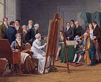 Atelierul Doamnei Vincent, pictură din 1808 aflată acum la Neue Pinakothek, München.