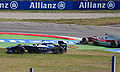 Nakajima with Jarno Trulli at the Italian GP