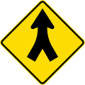 (W11-6.1) Merging traffic from both sides