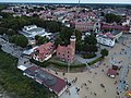 Ustka; latarnia morska- widok z lotu ptaka