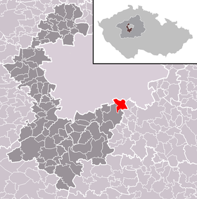 Localisation de Průhonice