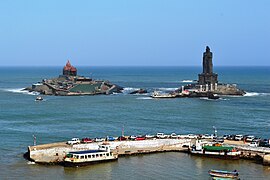 Kanyakumari ou Cap Comorin est la ville la plus méridionale de la péninsule indienne.