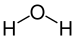 Skeletal structure of water.