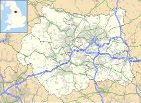 Map of part of northern England