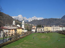 Skyline of Agordo