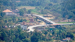 Bhagamandala, Coorg - bird's eye view from the south