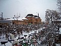 21.2.-27.2.: Fahrräder vor dem Hauptbahnhof von Uppsala