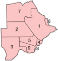 Districts of Botswana