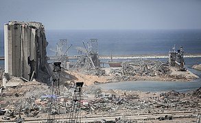 נזקי הפיצוץ בנמל ביירות