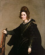 委拉斯奎兹的《女子肖像画》（Retrato de una dama），123 × 99cm，约作于1630-1633年，1887年购入[58]