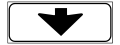 Lane sign: an overhead sign applies only to te lane pointed out by this arrow.