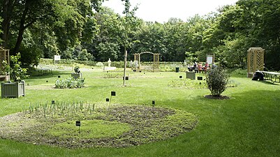 Jardin de simples au parc de Champagne en 2012.