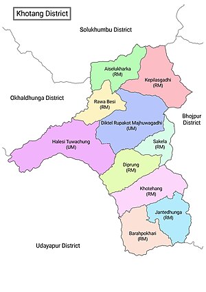 Khotang District with local level body