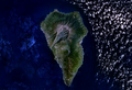 La Palma műholdas képe