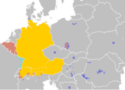 Verspreiding van Duits in Europa