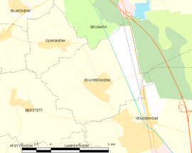 Mapa obce Eckwersheim