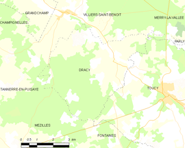 Mapa obce Dracy