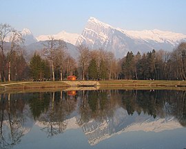 The "Blue Lake" in Morillon