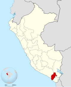 Poziția regiunii Moquegua