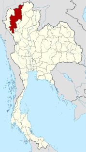 チエンマイ県の位置