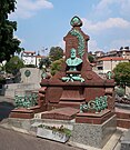 Tombe d'Arthème Genteur au cimetière Voltaire, maire de 1896 à 1900 (buste par Auguste Maillard).