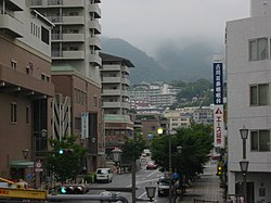 Akashi İstasyonu'ndan şehir görünümü