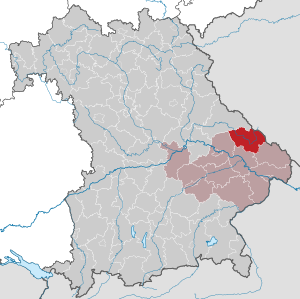 Li position de Subdistrict Regen in Bavaria