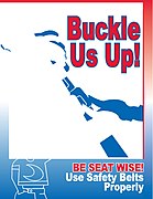 Buckle us up! - be seat wise! Use safety belts properly. - DPLA - 8aeb603715a67aa347153180b6253759.jpg
