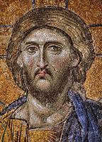 Мозаика Христа Пантократора из Айя Софии из мозаики Деисуса.