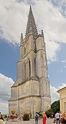 Église monolithe de Saint-Émilion (France), bell tower.