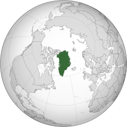 Localização de Gronelândia / Groenlândia / Groelândia