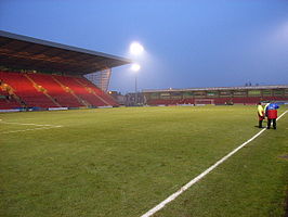 Het stadion vanuit de noordoosthoek