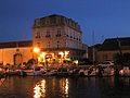 Marseillan harbour at night