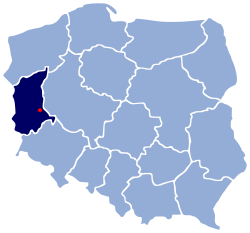 Розташування міста Сулехув