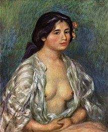 Gabrielle à la chemise ouverte, 1907.