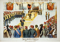 Një kartolinë që përshkruan hapjen e Parlamentit të ri në 1908.