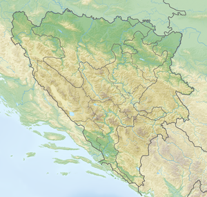 Tušnica na zemljovidu Bosne i Hercegovine