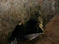 A view down toward the lake in the caves