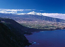 Mount Teide (Tenerife), the highest mountain in Spain. Is also the most visited National Park in Spain.[1][2]