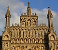 Dekoracja rzeźbiarska fasady zachodniej katedry w Wells